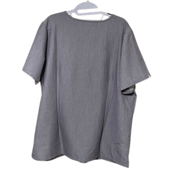 Figs Casma Three-Pocket Scrub Top Technical Collection Stretch Gray Women’s XXL - Picture 2 of 5